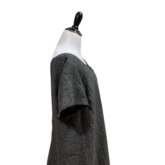 Lane Bryant Women's Size 22 Sheath Dress Wool Look NWT Pleated Accent Button - Picture 6 of 9